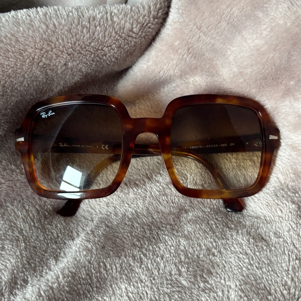 Ray-Ban Brown Square Sunglasses